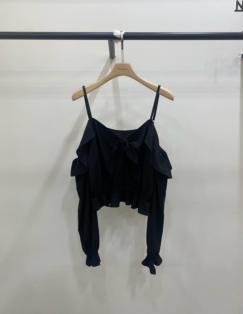 Person - Korean Women Fashion - #thelittlethings - Off-Shoulder Frill Blouse - 12