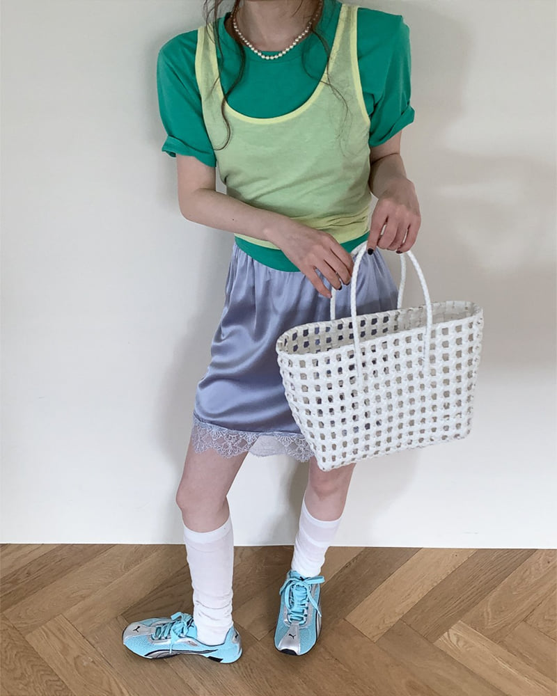 Person - Korean Women Fashion - #vintageinspired - Basic Short-Sleeve Tee - 9