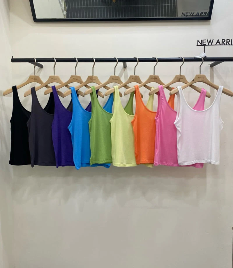 Person - Korean Women Fashion - #vintageinspired - Color Sleeveless Top