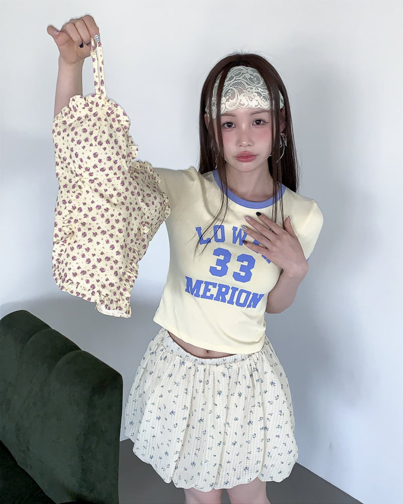 Person - Korean Women Fashion - #vintageinspired - 33 Contrast Short-Sleeve Tee - 8