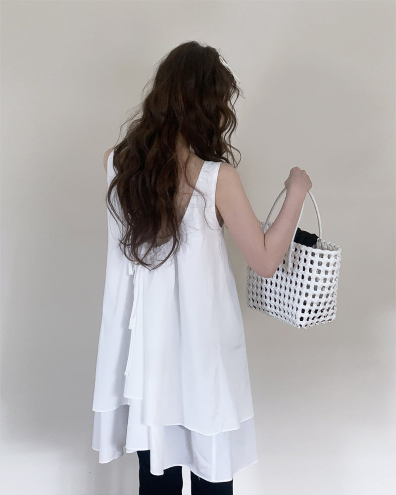 Person - Korean Women Fashion - #vintagekidsstyle - Nice Ribbon One-piece - 5