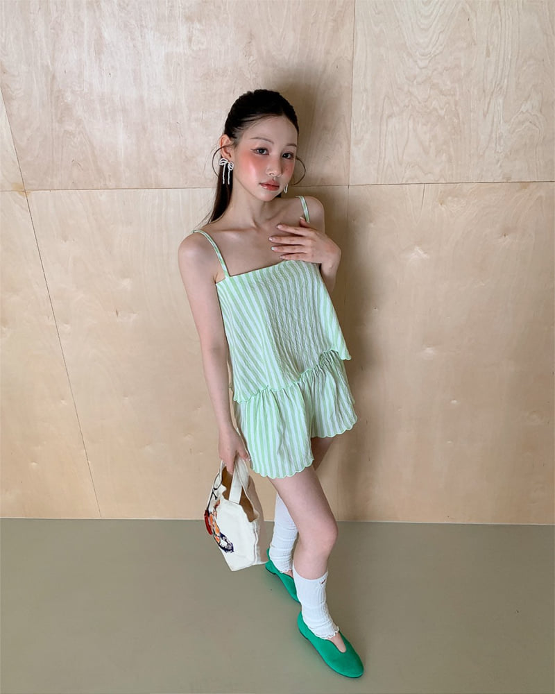 Person - Korean Women Fashion - #vintagekidsstyle - Rona Wave Top Blouse - 8