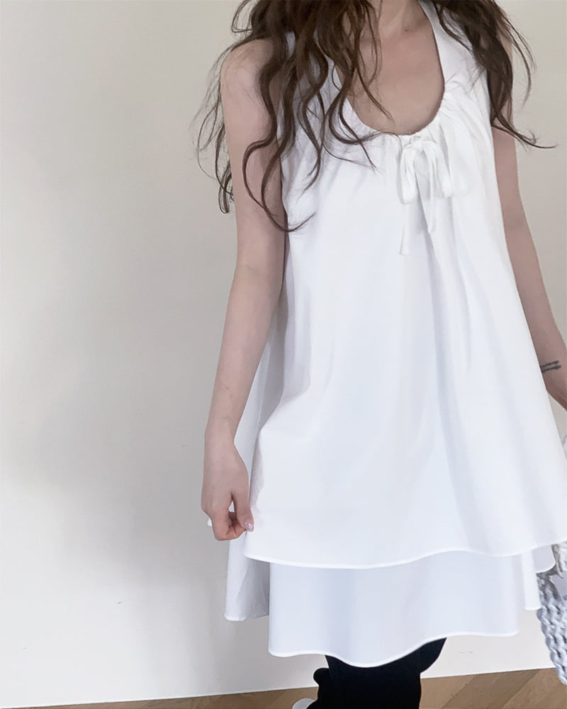 Person - Korean Women Fashion - #womensfashion - Nice Ribbon One-piece - 3