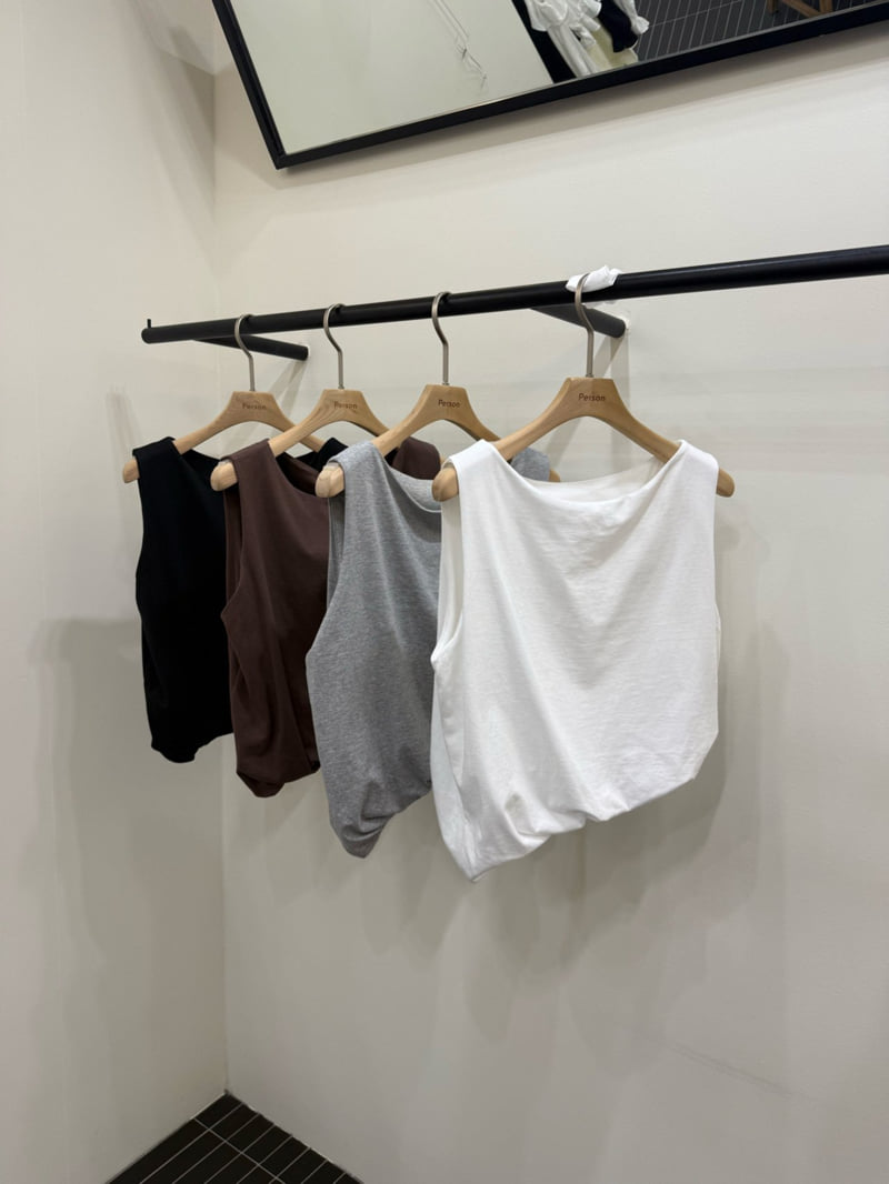 Person - Korean Women Fashion - #womensfashion - Asymmetric Balloon Sleeveless Top