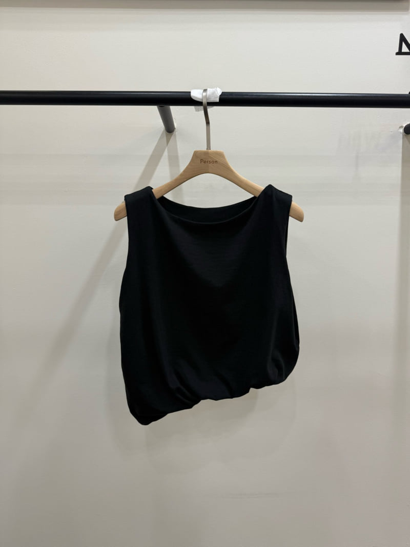 Person - Korean Women Fashion - #womensfashion - Asymmetric Balloon Sleeveless Top - 11