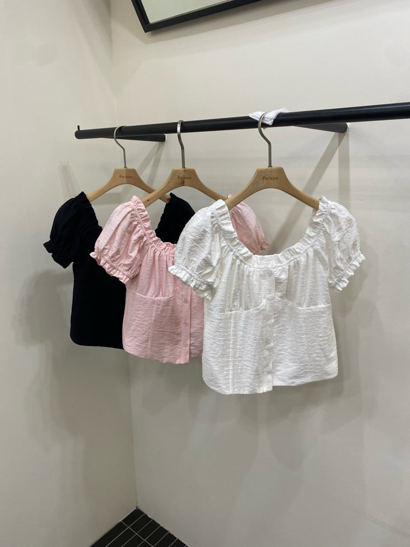 Person - Korean Women Fashion - #womensfashion - Mini Off-Shoulder Frill Blouse
