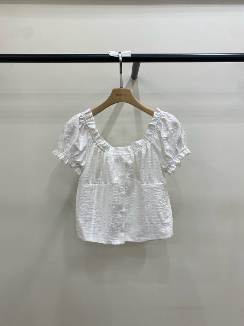 Person - Korean Women Fashion - #womensfashion - Mini Off-Shoulder Frill Blouse - 3