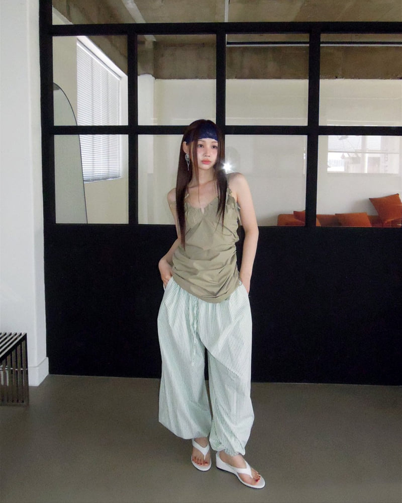 Person - Korean Women Fashion - #womensfashion - Pintuck Balloon Pants - 6