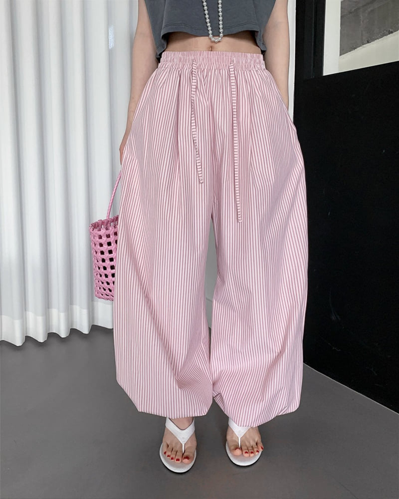 Person - Korean Women Fashion - #womensfashion - Pintuck Balloon Pants - 8