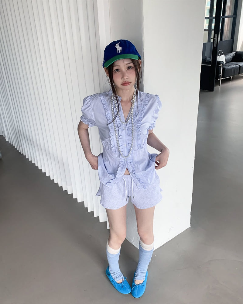 Person - Korean Women Fashion - #womensfashion - Waffle Shorts - 6