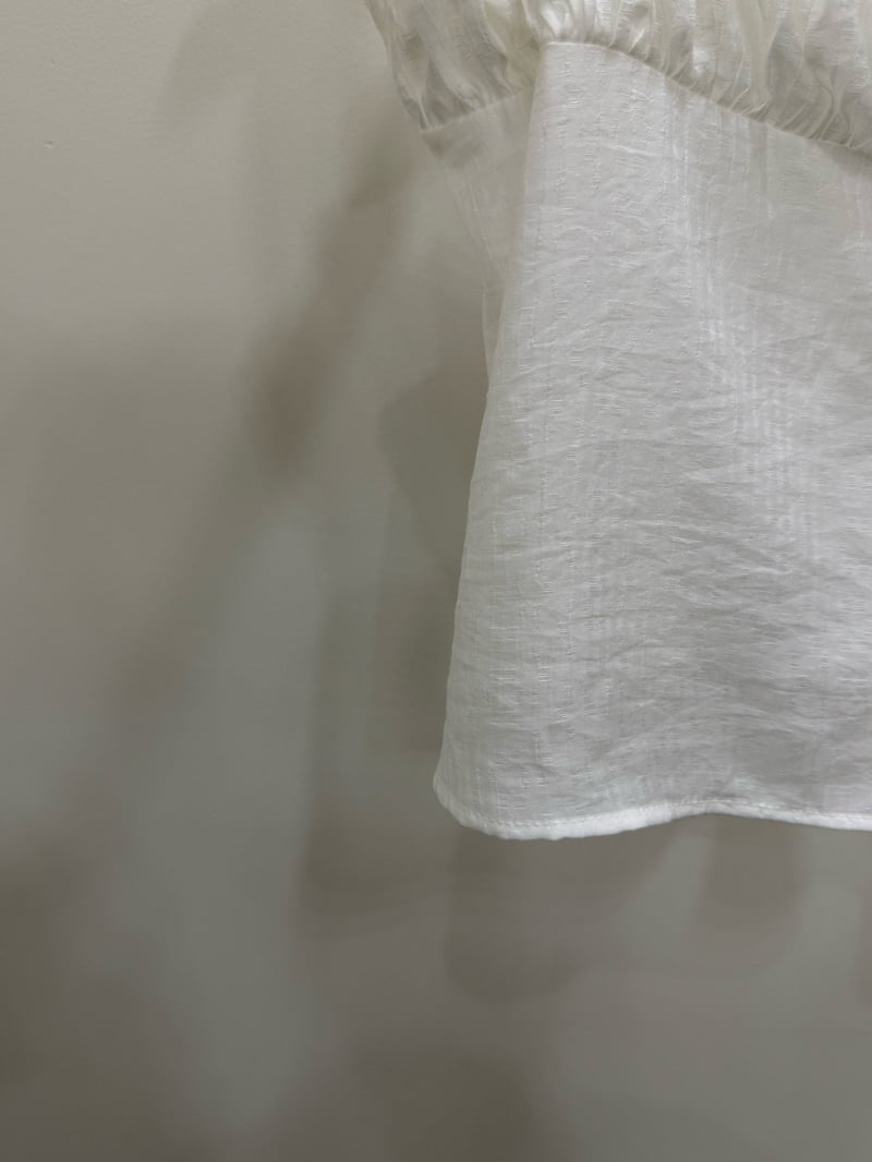 Person - Korean Women Fashion - #womensfashion - Shirring Volume Sleeveless Blouse - 11