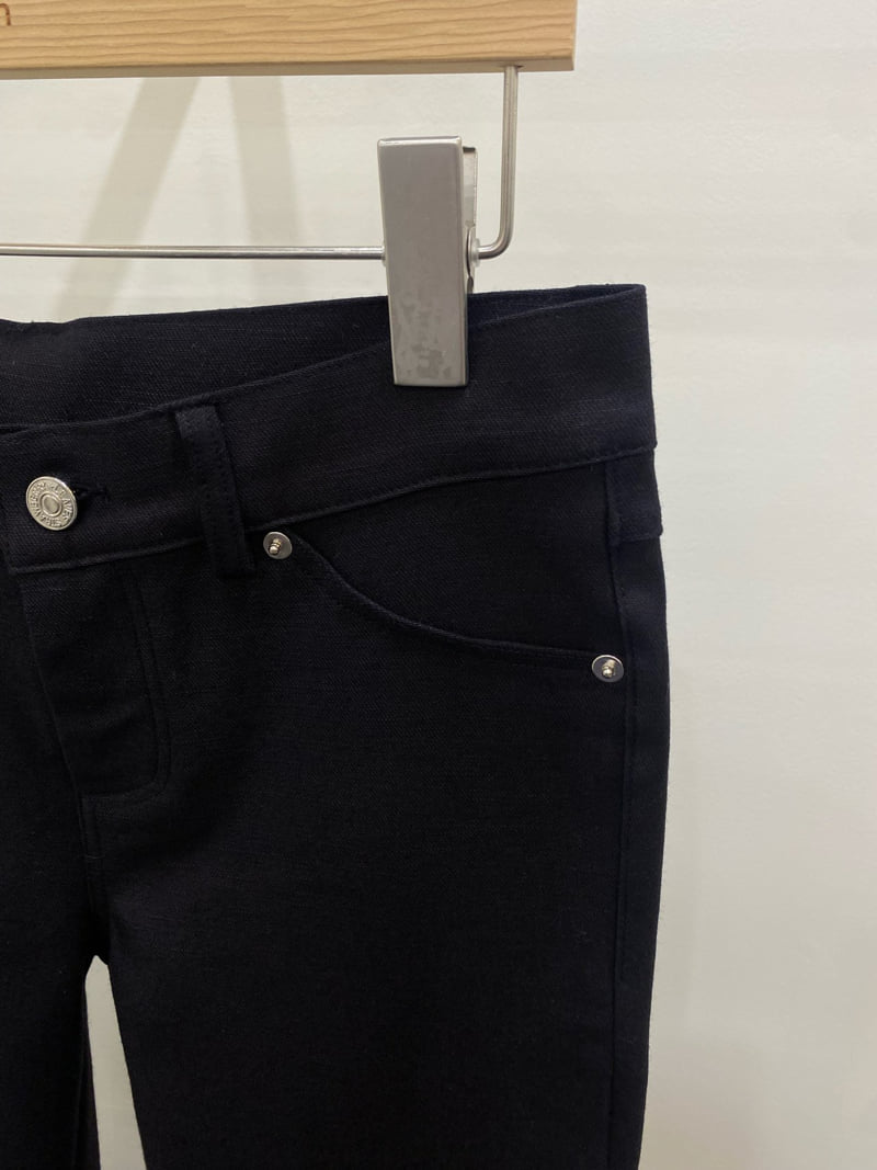 Person - Korean Women Fashion - #womensfashion - Low Coated Denim Pants - 2