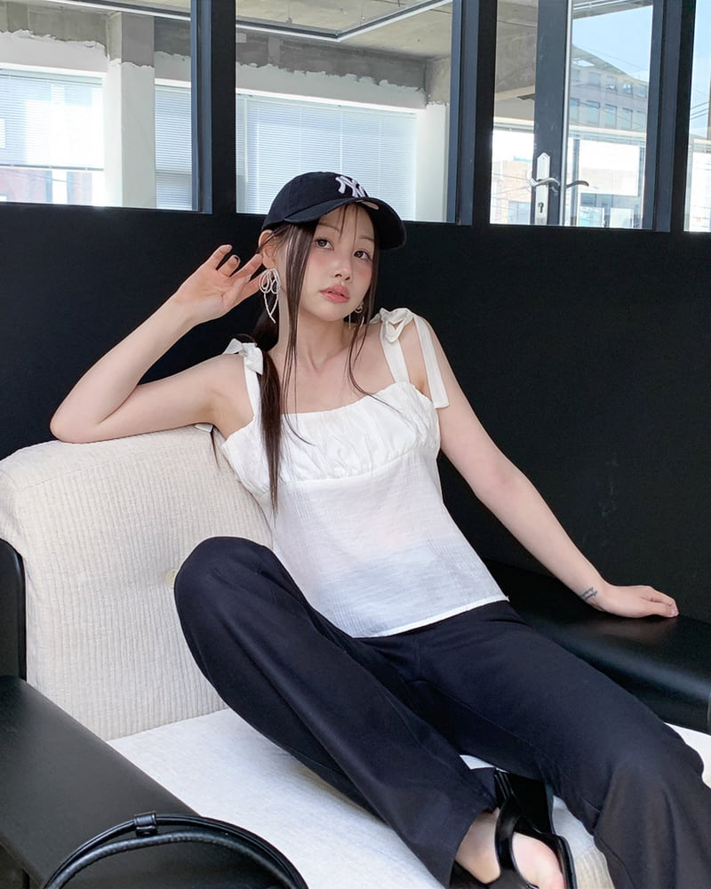 Person - Korean Women Fashion - #womensfashion - Low Coated Denim Pants - 6