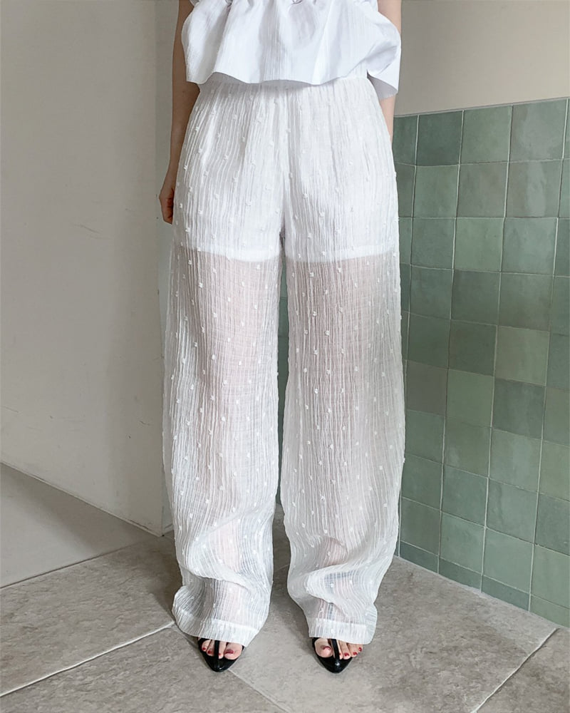 Person - Korean Women Fashion - #womensfashion - Sand Sheer Pants - 9