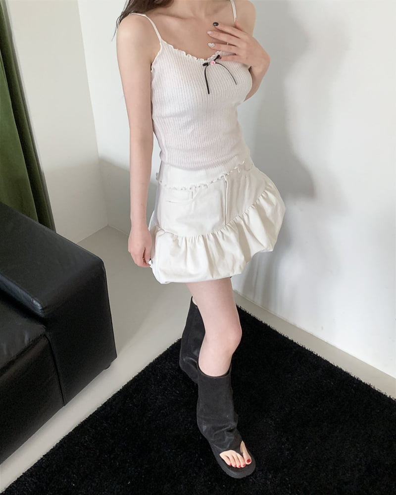 Person - Korean Women Fashion - #womensfashion - Pumpkin Cotton Skirt - 7