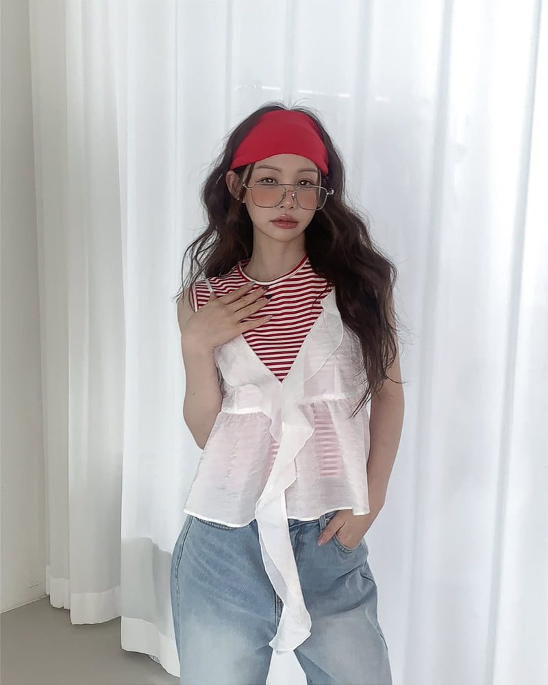 Person - Korean Women Fashion - #womensfashion - Aria Frill Blouse - 7