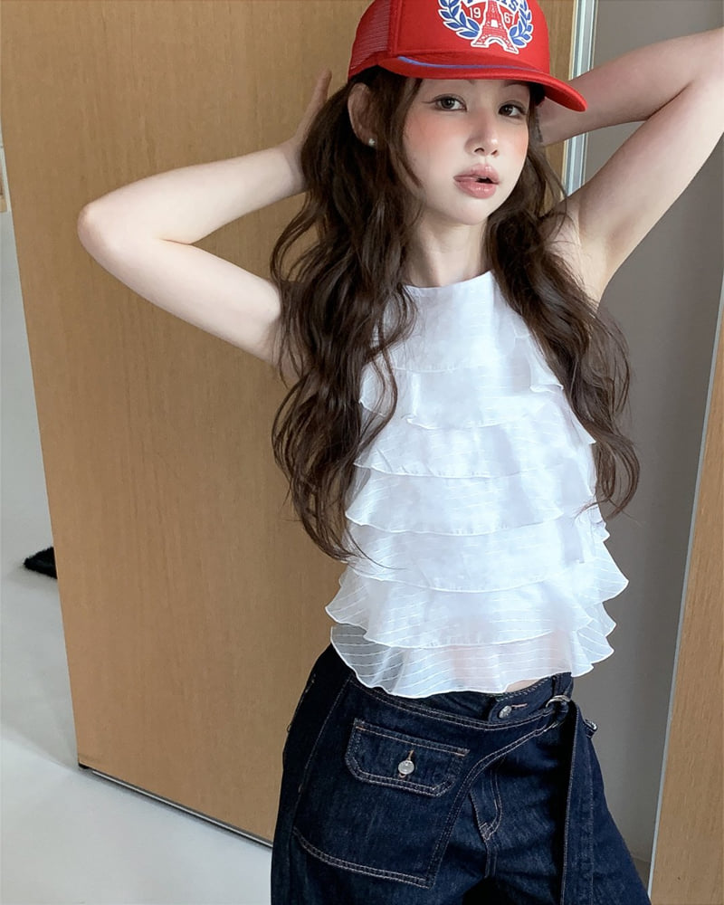 Person - Korean Women Fashion - #womensfashion - Jazz Halter Top Blouse - 7