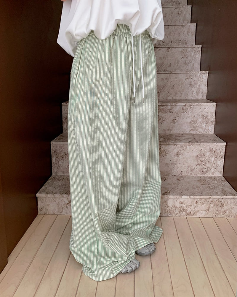 Person - Korean Women Fashion - #womensfashion - Melon Wide Pants - 8
