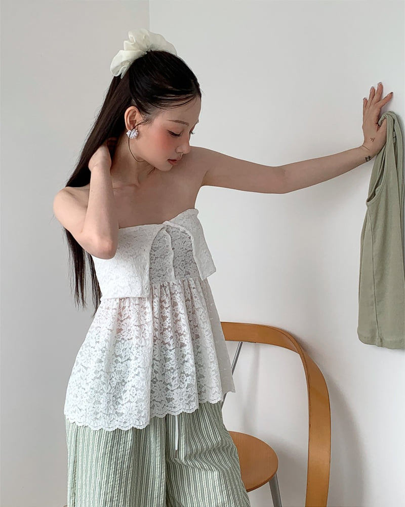 Person - Korean Women Fashion - #momslook - Ellie Lace Top Skirt - 4