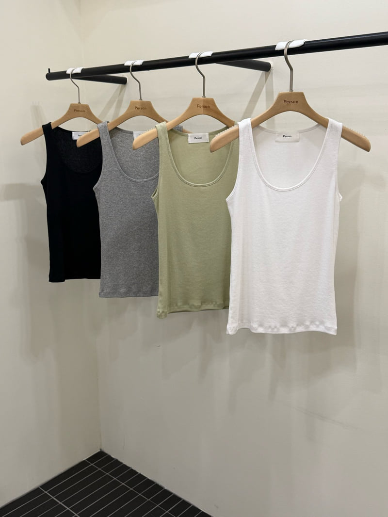 Person - Korean Women Fashion - #womensfashion - Return Contrast Trim Sleeveless Top
