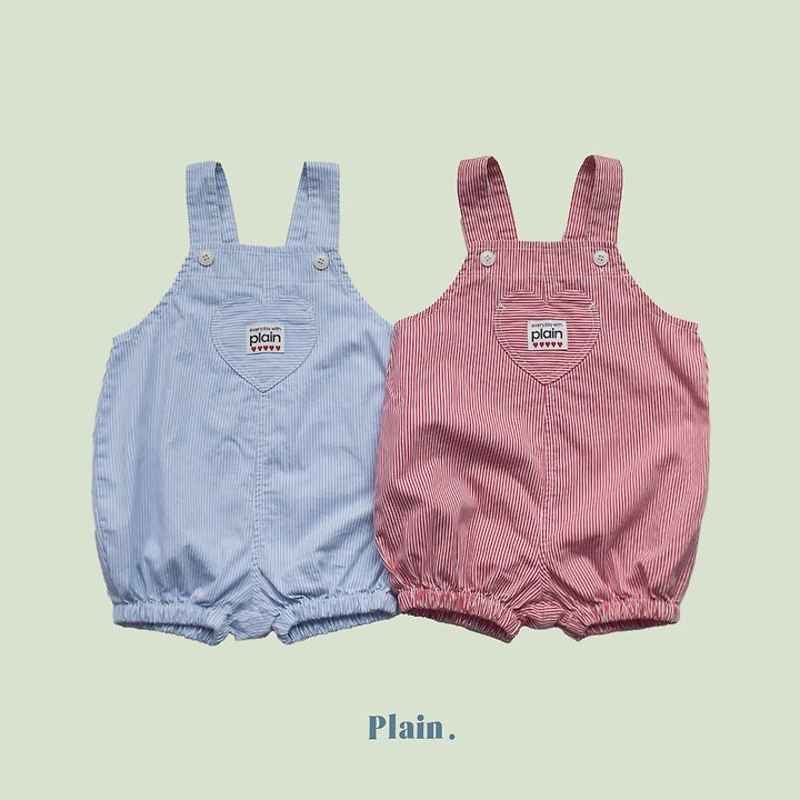Plain - Korean Children Fashion - #designkidswear - Heart Overalls - 12