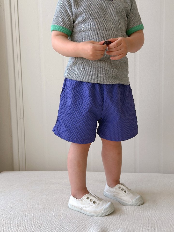 Plain - Korean Children Fashion - #magicofchildhood - Crunch Half Pants - 8