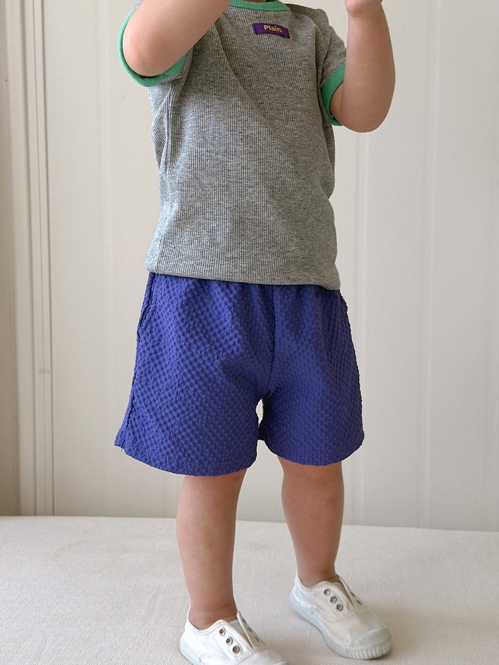 Plain - Korean Children Fashion - #minifashionista - Crunch Half Pants - 9