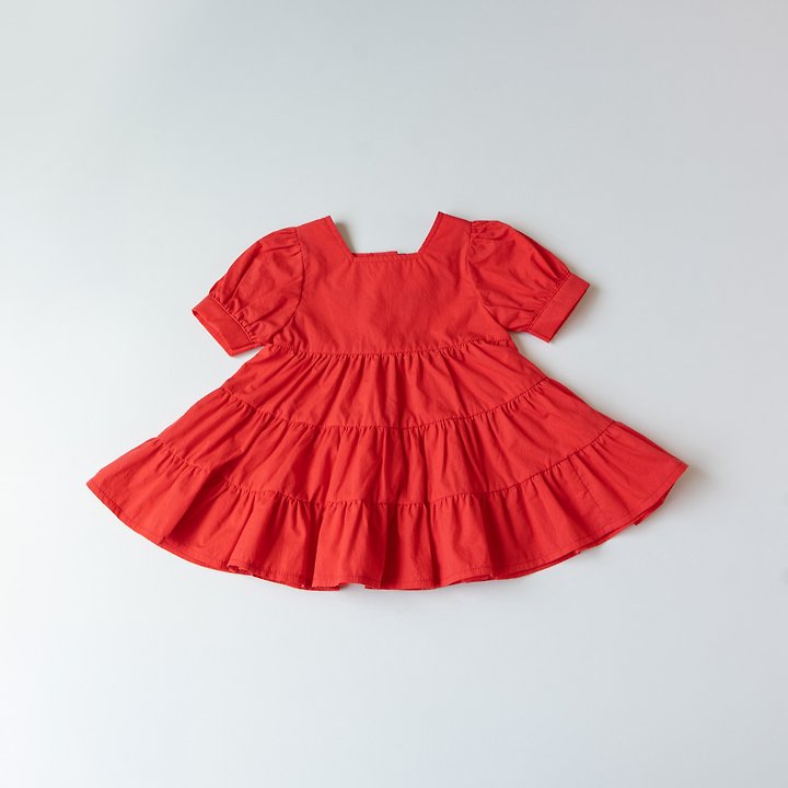 Pom - Korean Children Fashion - #Kfashion4kids - Square Neck One-piece - 11