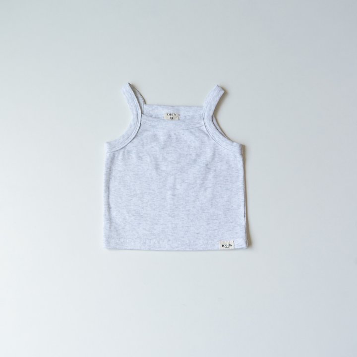 Pom - Korean Children Fashion - #childofig - Ribbed Sleeveless Top - 8