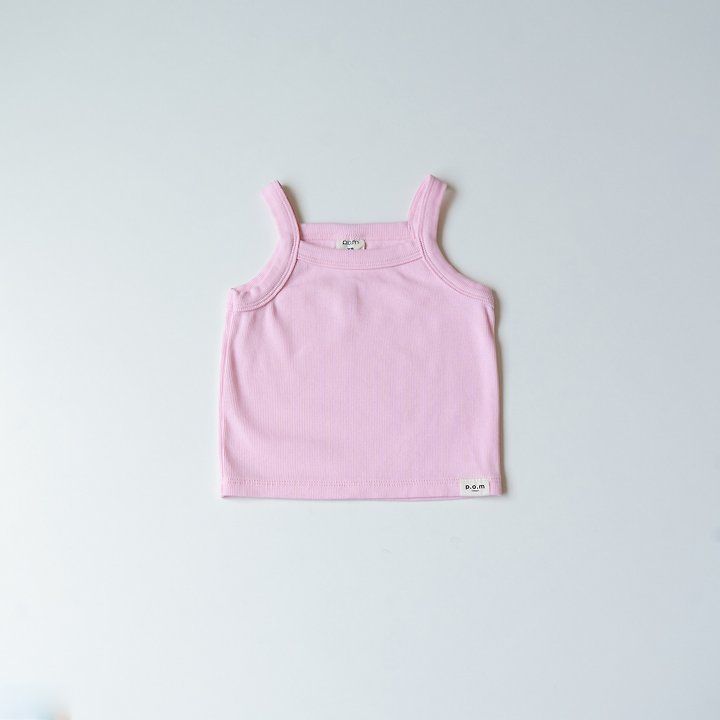 Pom - Korean Children Fashion - #designkidswear - Ribbed Sleeveless Top - 10