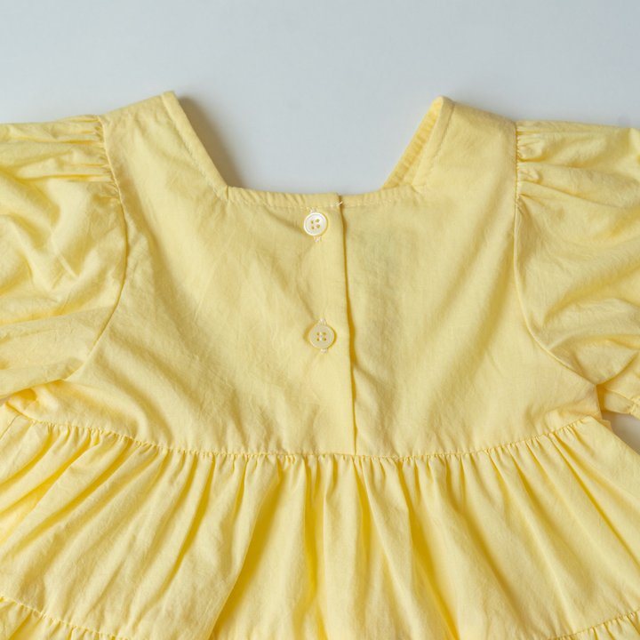 Pom - Korean Children Fashion - #kidzfashiontrend - Square Neck One-piece - 10