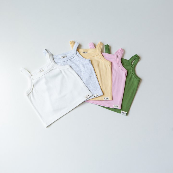 Pom - Korean Children Fashion - #littlefashionista - Ribbed Sleeveless Top