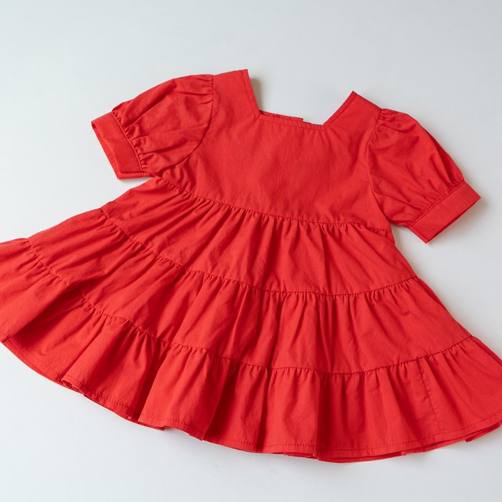 Pom - Korean Children Fashion - #littlefashionista - Square Neck One-piece - 12