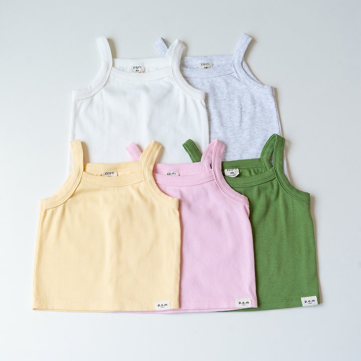 Pom - Korean Children Fashion - #minifashionista - Ribbed Sleeveless Top - 3