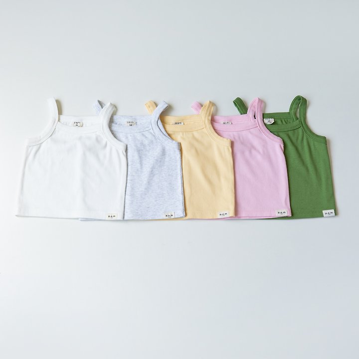 Pom - Korean Children Fashion - #minifashionista - Ribbed Sleeveless Top - 4