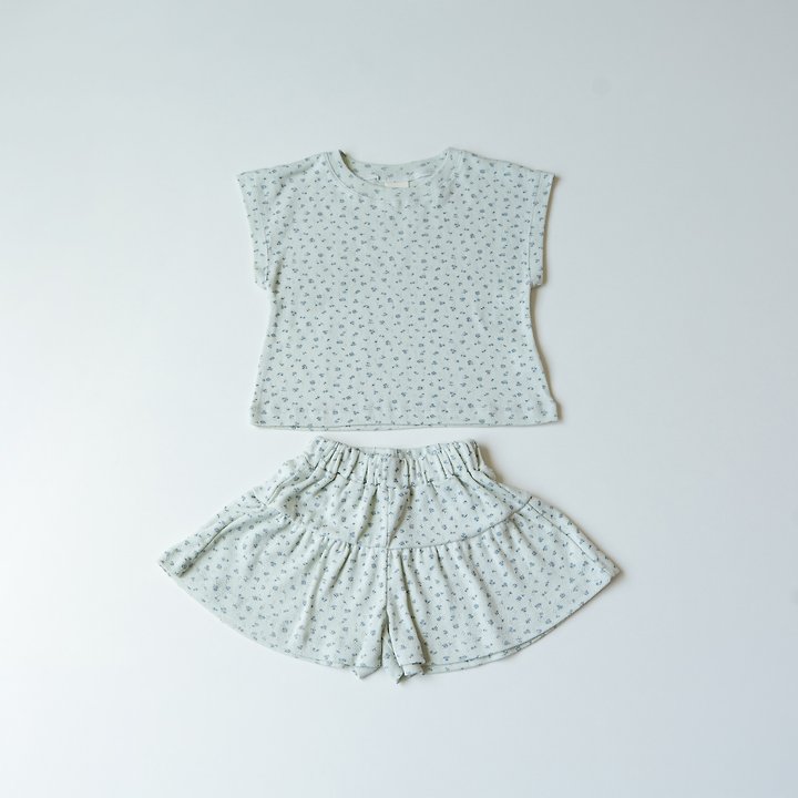 Pom - Korean Children Fashion - #toddlerclothing - Floral Set - 4
