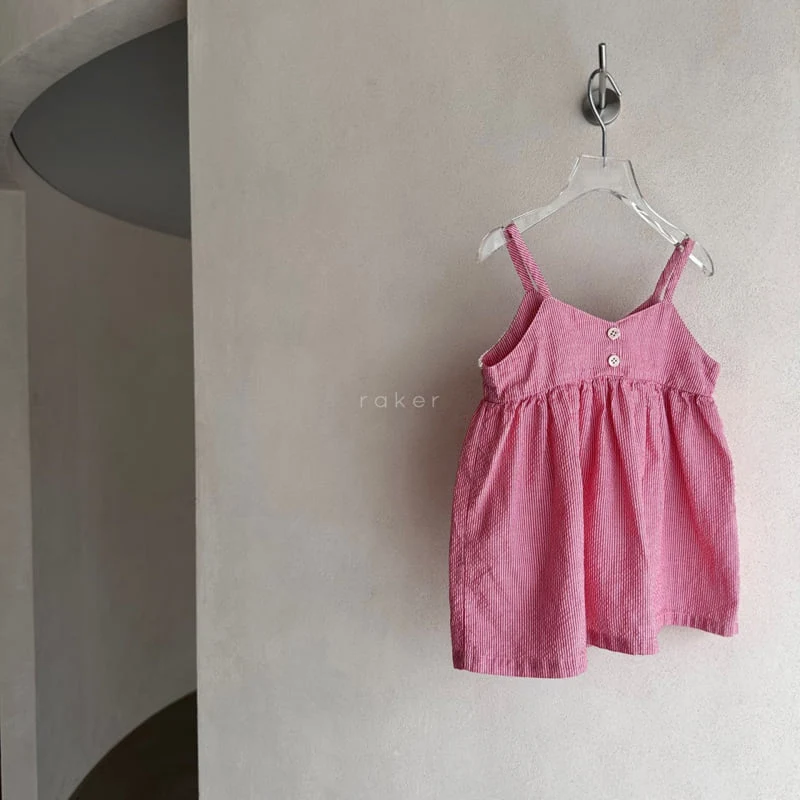 Raker - Korean Children Fashion - #childofig - Label Strap One-piece - 2