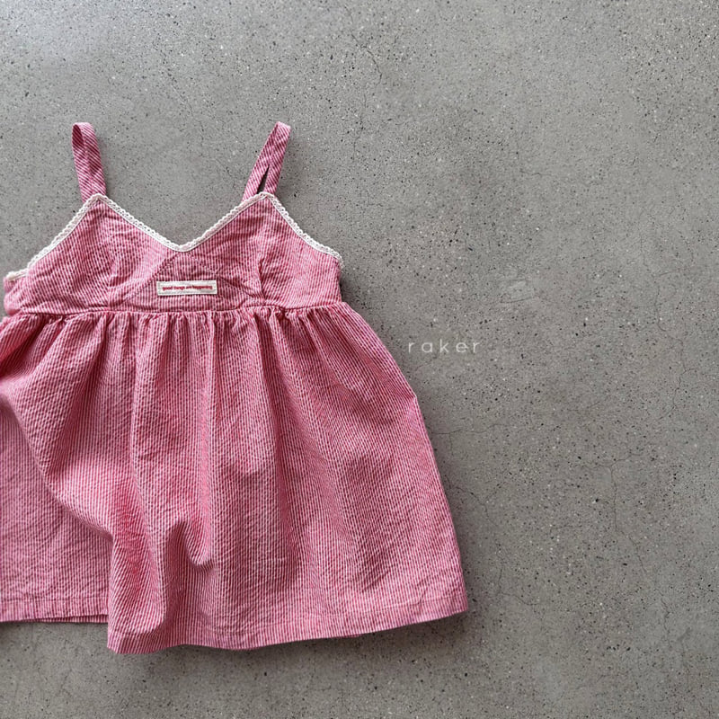 Raker - Korean Children Fashion - #childrensboutique - Label Strap One-piece - 4