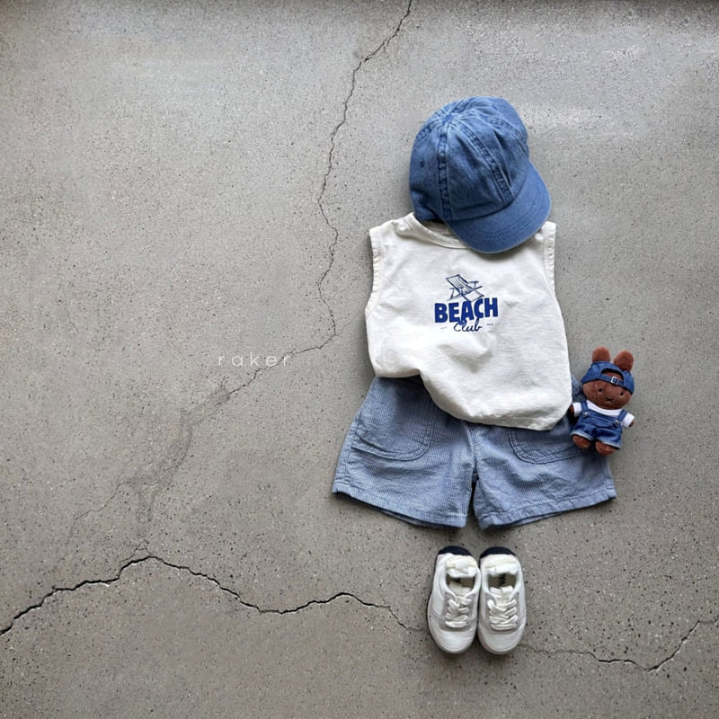 Raker - Korean Children Fashion - #designkidswear - Beach Club Sleeveless Top - 4