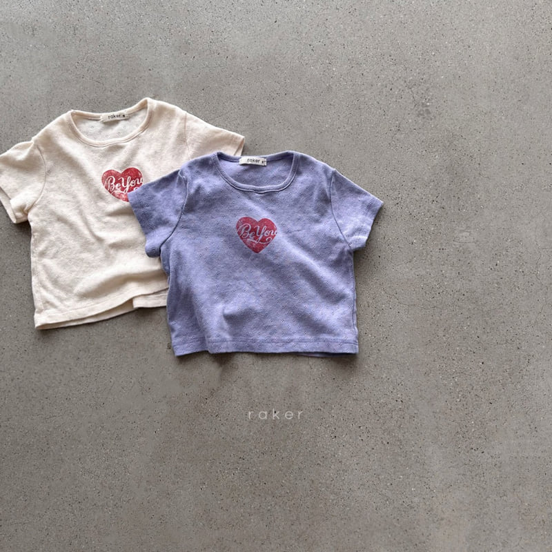 Raker - Korean Children Fashion - #magicofchildhood - Eyelet Heart Tee