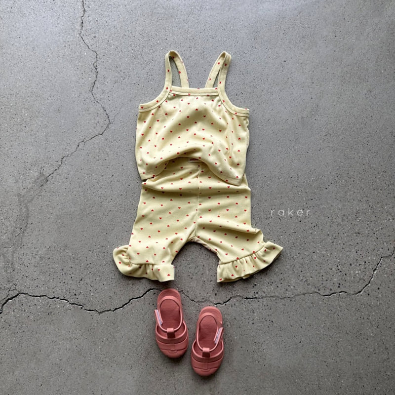 Raker - Korean Children Fashion - #toddlerclothing - Heart Frill Leggings - 4