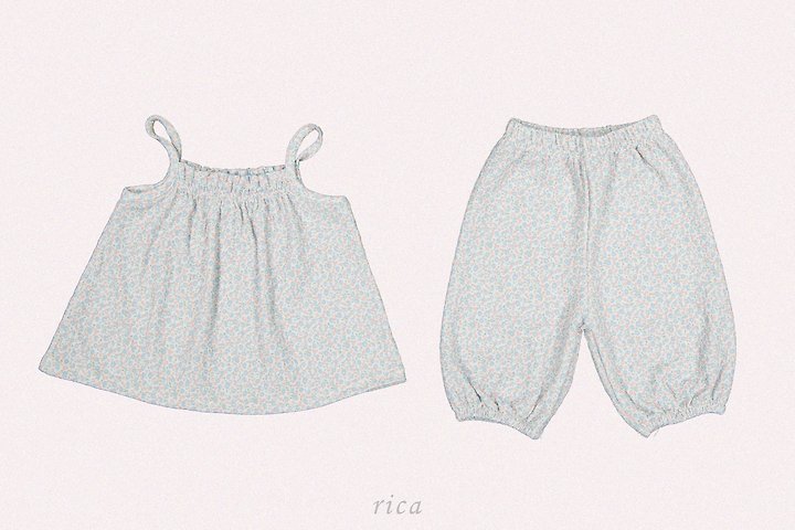 Rica - Korean Children Fashion - #kidsshorts - Ditsy Floral Set - 2