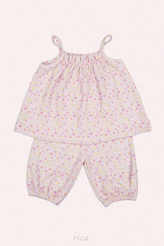 Rica - Korean Children Fashion - #kidsstore - Ditsy Floral Set - 3