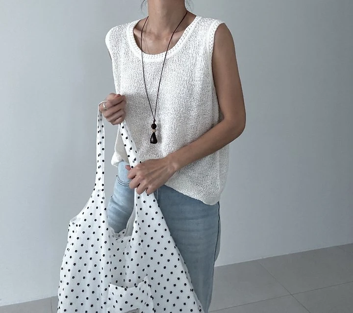 Ripple - Korean Women Fashion - #momslook - Blanc Knit Top - 7