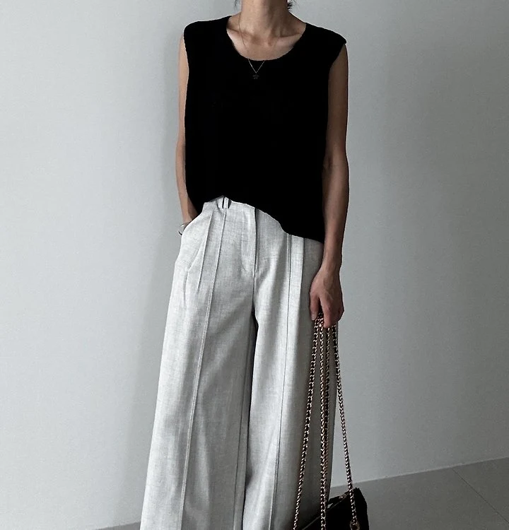Ripple - Korean Women Fashion - #momslook - Blanc Knit Top - 9