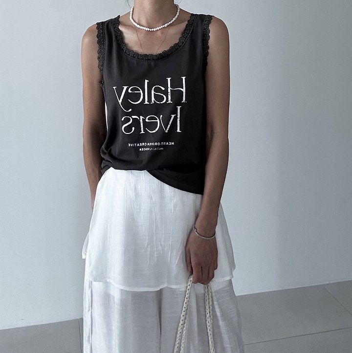 Ripple - Korean Women Fashion - #momslook - Hailey Sleeveless Top - 3