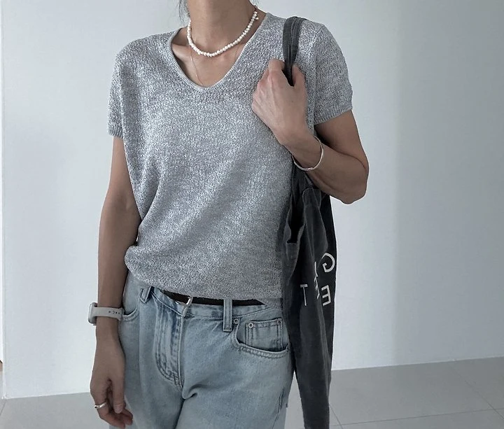 Ripple - Korean Women Fashion - #momslook - Milo Knit Top - 10