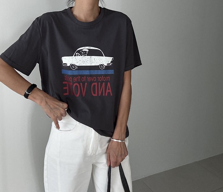 Ripple - Korean Women Fashion - #momslook - Ann Boat-Neck Tee - 2