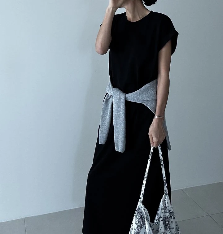 Ripple - Korean Women Fashion - #momslook - Roll-Up Shirt Dress - 10
