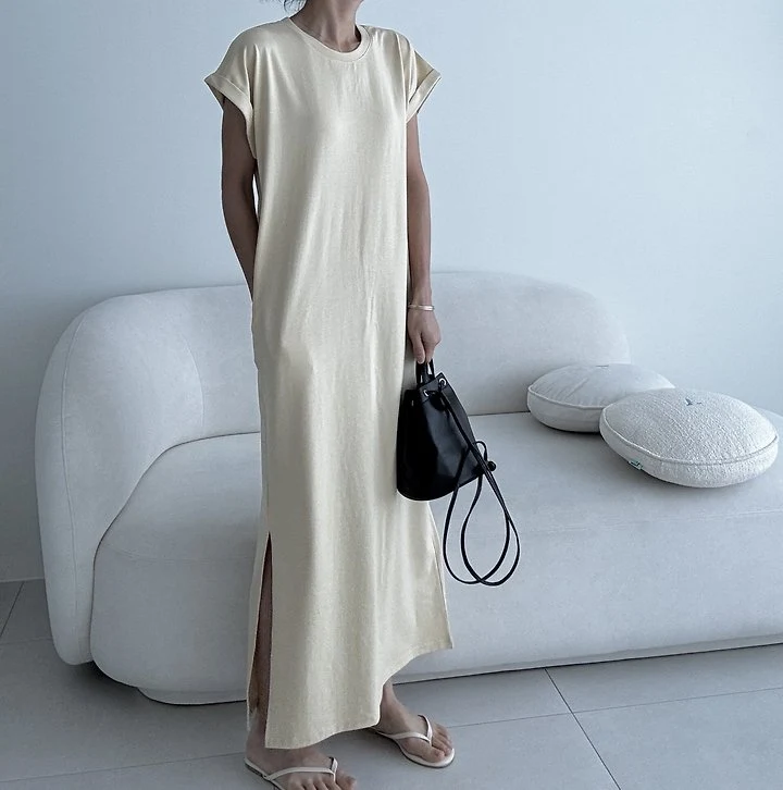 Ripple - Korean Women Fashion - #womensfashion - Roll-Up Shirt Dress - 4